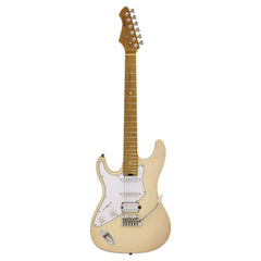 Aria 714-JH Fullerton Reverse Tribute Collection Electric Guitar in Marble White