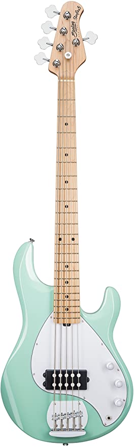 Sterling By Music Man StingRay 5 RAY5 5 String Bass Guitar in Mint Green