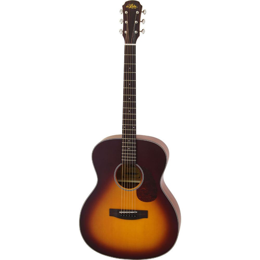 Aria 100 Series Orchestral Body Acoustic Guitar in Matte Tobacco Sunburst