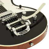 Aria 212-MK2 Bowery Semi-Hollow Electric Guitar in Black