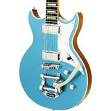 Aria 212-MK2 Bowery Semi-Hollow Electric Guitar in Phantom Blue