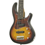 Aria 313MK2 Detroit Series 5-String Electric Bass Guitar in Open-Pore Sunburst Finish