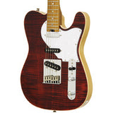 Aria 615-MK2 Nashville Electric Guitar in Ruby Red Gloss Finish