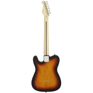 Aria 615-TL Series Semi-Hollow Electric Guitar in 3-Tone Sunburst Gloss