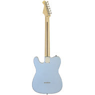 Aria 615-TL Series Semi-Hollow Electric Guitar in Metallic Ice Blue