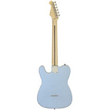 Aria 615-TL Series Semi-Hollow Electric Guitar in Metallic Ice Blue