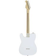 Aria 615-TL Series Semi-Hollow Electric Guitar in White Gloss