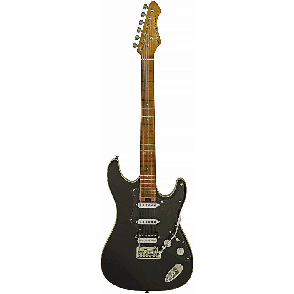 Aria 714-DG Fullerton Tribute Collection Electric Guitar in Black