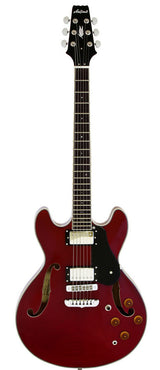 Aria TA-CLASSIC Semi-Hollow Electric Guitar in Wine Red Gloss