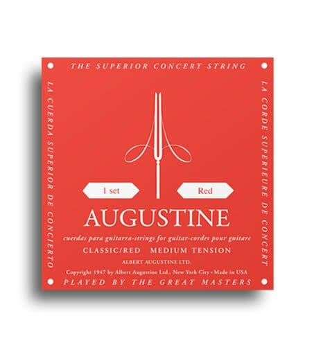 Augustine Classic Red Strings - Regular Tension Trebles / Medium Tension Basses