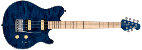 Sterling By Music Man Axis AX3 Flame Maple in Neptune Blue