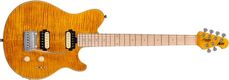 Sterling By Music Man Axis AX3 Flame Maple in Trans Gold