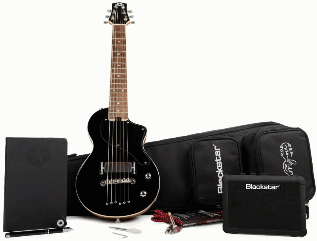 Blackstar Travel Size Black Guitar with Amplifier Pack