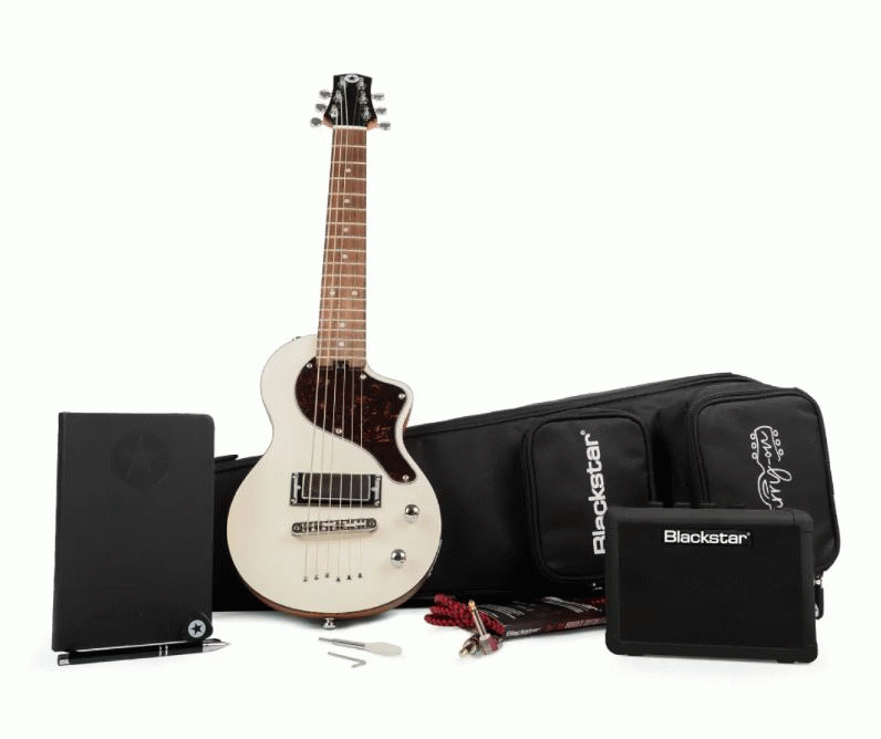 Blackstar Travel Size White Guitar with Amplifier Pack