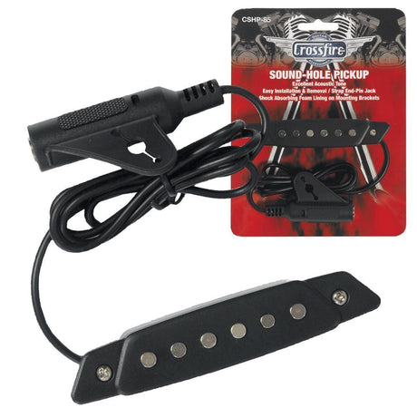 Crossfire Sound-Hole Pickup (Single Coil)-CSHP-85-BLK