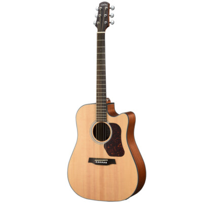 Walden Guitars D550CE Natura Solid Spruce Top Dreadnought Acoustic Cutaway-Electric - Open Pore Satin Natural