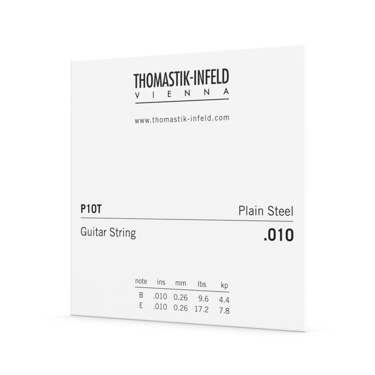 Thomastik .010 Single String Plain Tin Plated Steel