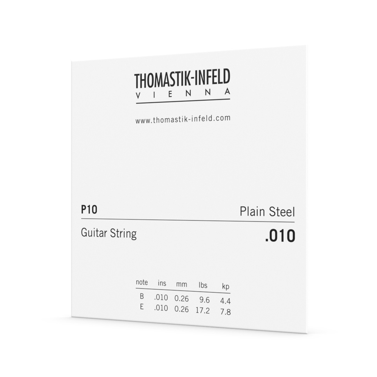 DTP10 Thomastik .010 Single String Brass Plated Steel