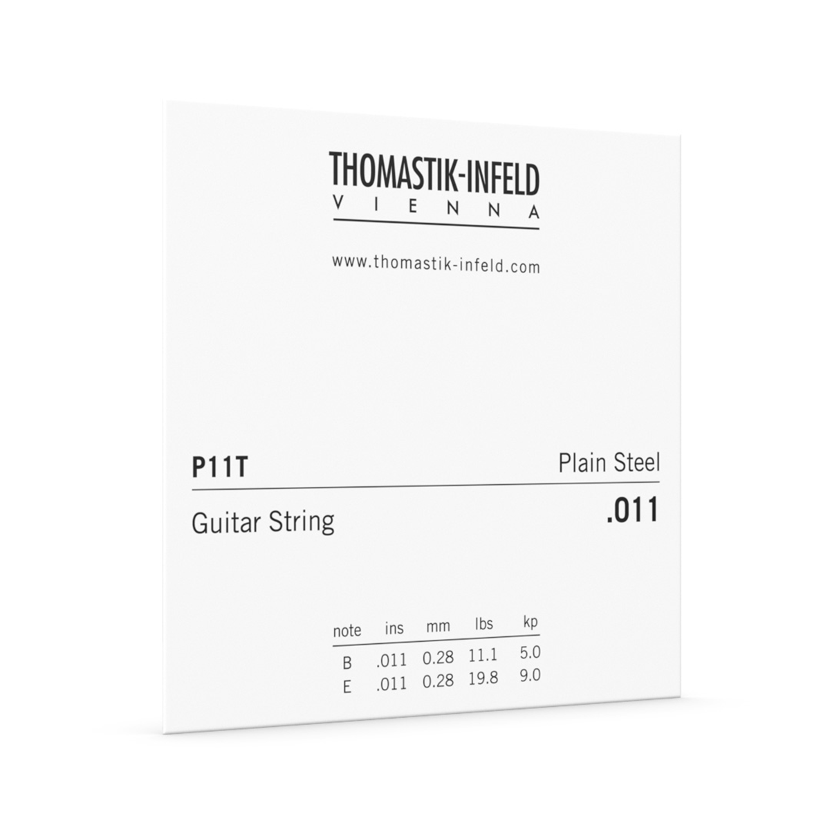 DTP11T Thomastik .011 Single String Plain Tin Plated Steel