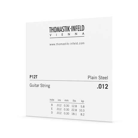 Thomastik .012 Single String Plain Tin Plated Steel