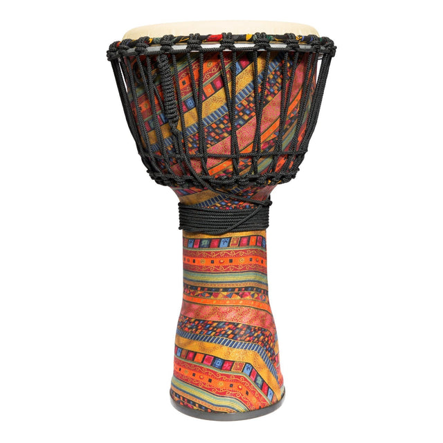 Drumfire 10" Synthetic Head Rope Djembe (Multicolour)-DFP-RD1064-MUC