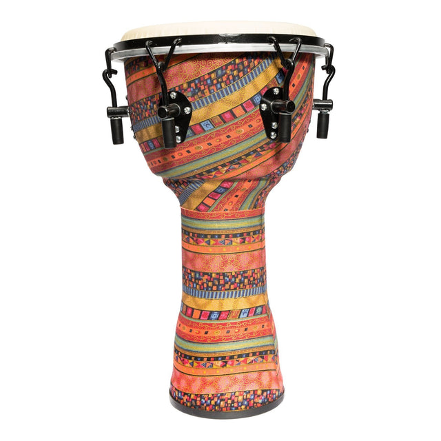 Drumfire 10" Tuneable Synthetic Head Djembe (Multicolour)-DFP-D1064-MUC