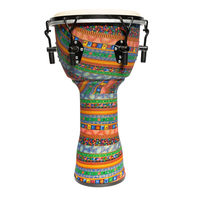 Drumfire 10" Tuneable Synthetic Head Djembe (Multicolour)-DFP-D1065-MUC