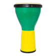 Drumfire 8" Synthetic Head Kids Djembe (Green/Yellow)-DFP-ABS8-GY