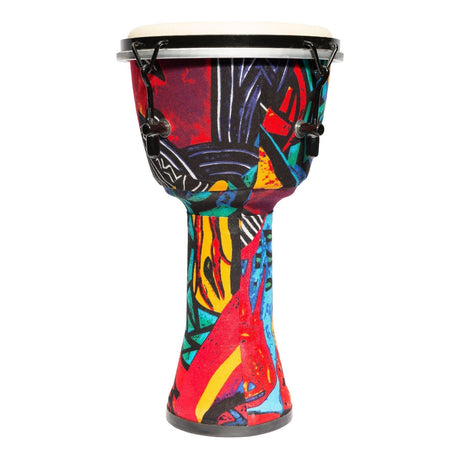 Drumfire 8" Tuneable Synthetic Head Djembe (Multicolour)-DFP-D862-MUC