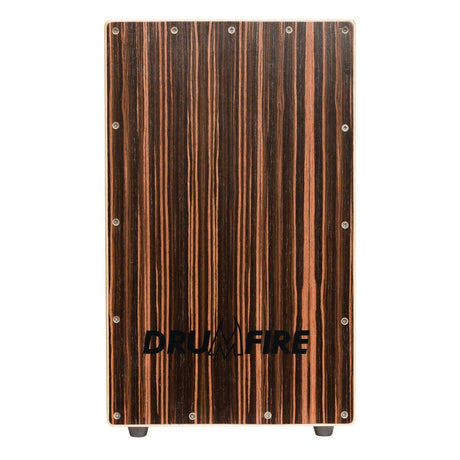 Drumfire Ebony Front Wooden Cajon-DFP-YHT-NST