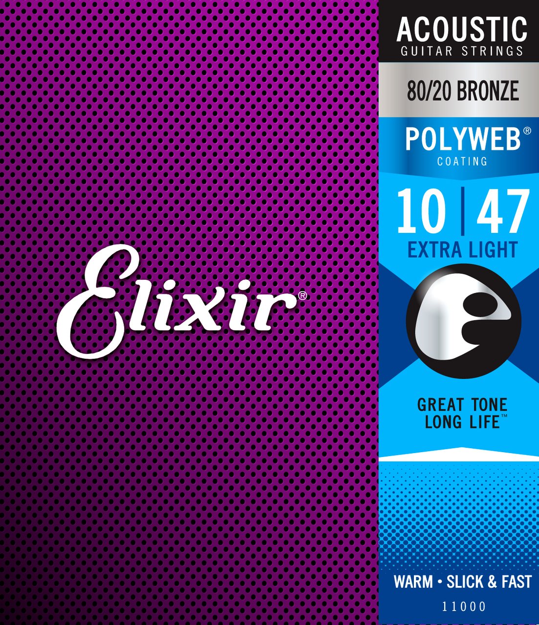 Elixir 11000 Polyweb 80/20 Extra Light 10 - 47