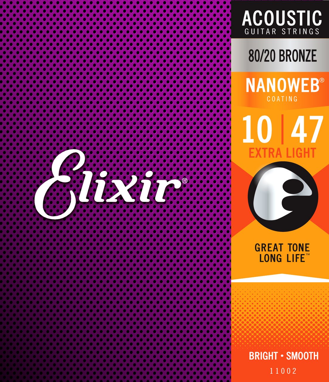 Elixir 11002 Nanoweb 80/20 Extra Light 10 - 47