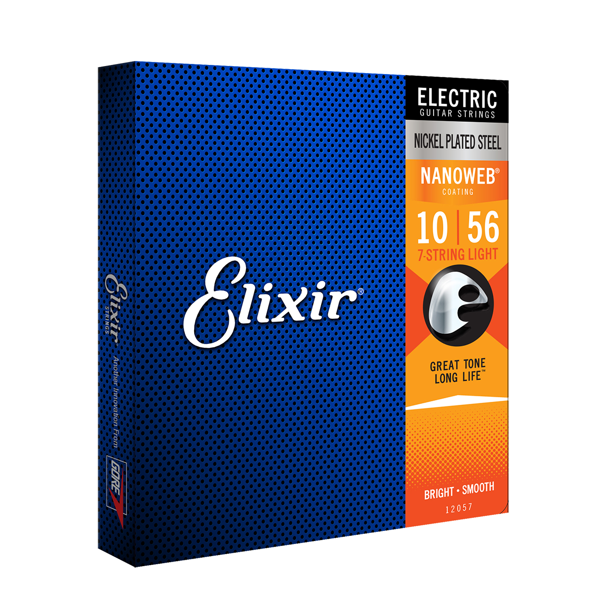 Elixir 12057 Nanoweb Electric 7 String Light 10-56