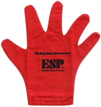 ESP 100% COTTON GUITAR POLISHING GLOVE RED