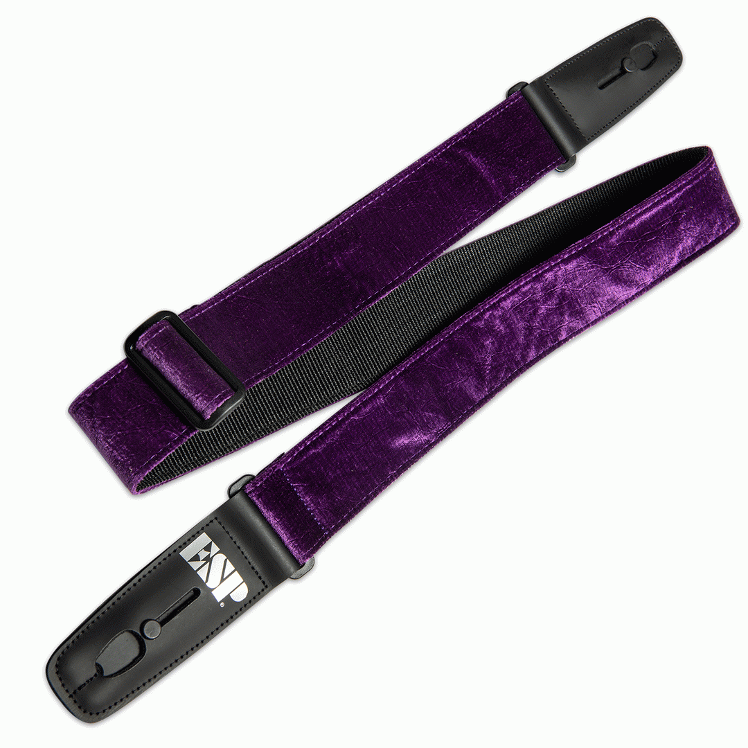 ESP LOCK IT STRAP 2'' CRUSHED VELVET PURPLE