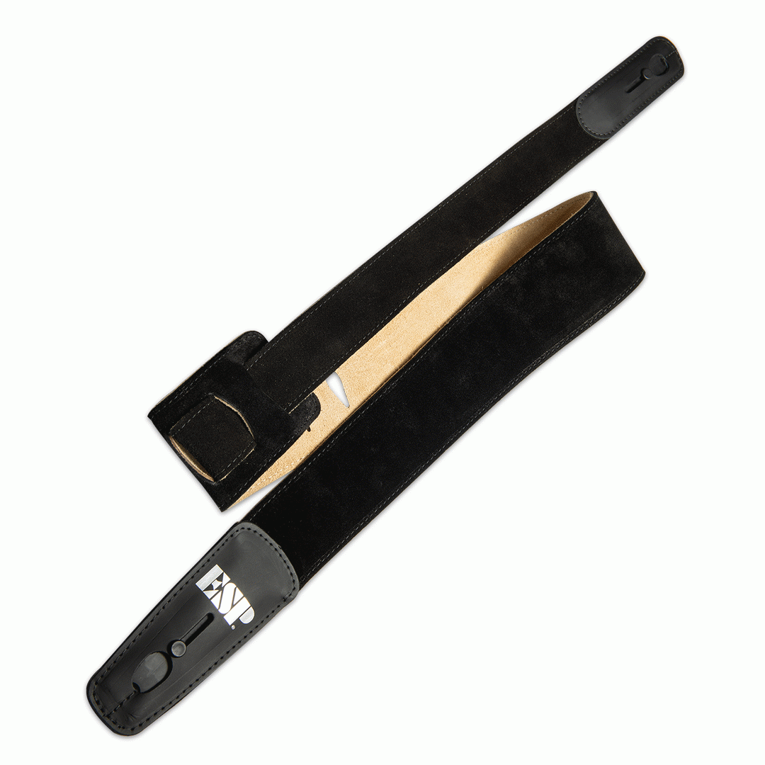 ESP LOCK IT STRAP 2.5'' SUEDE LEATHER BLACK