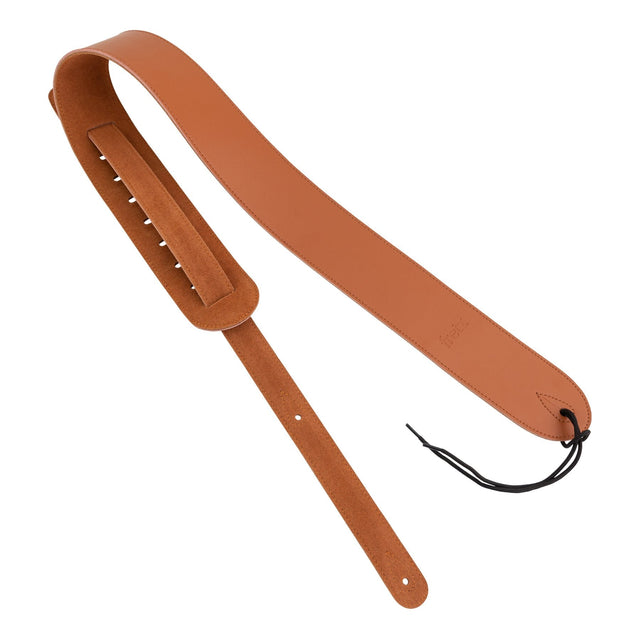 Fretz Genuine Leather Guitar Strap (Brown)-FGST-GL83-BRN