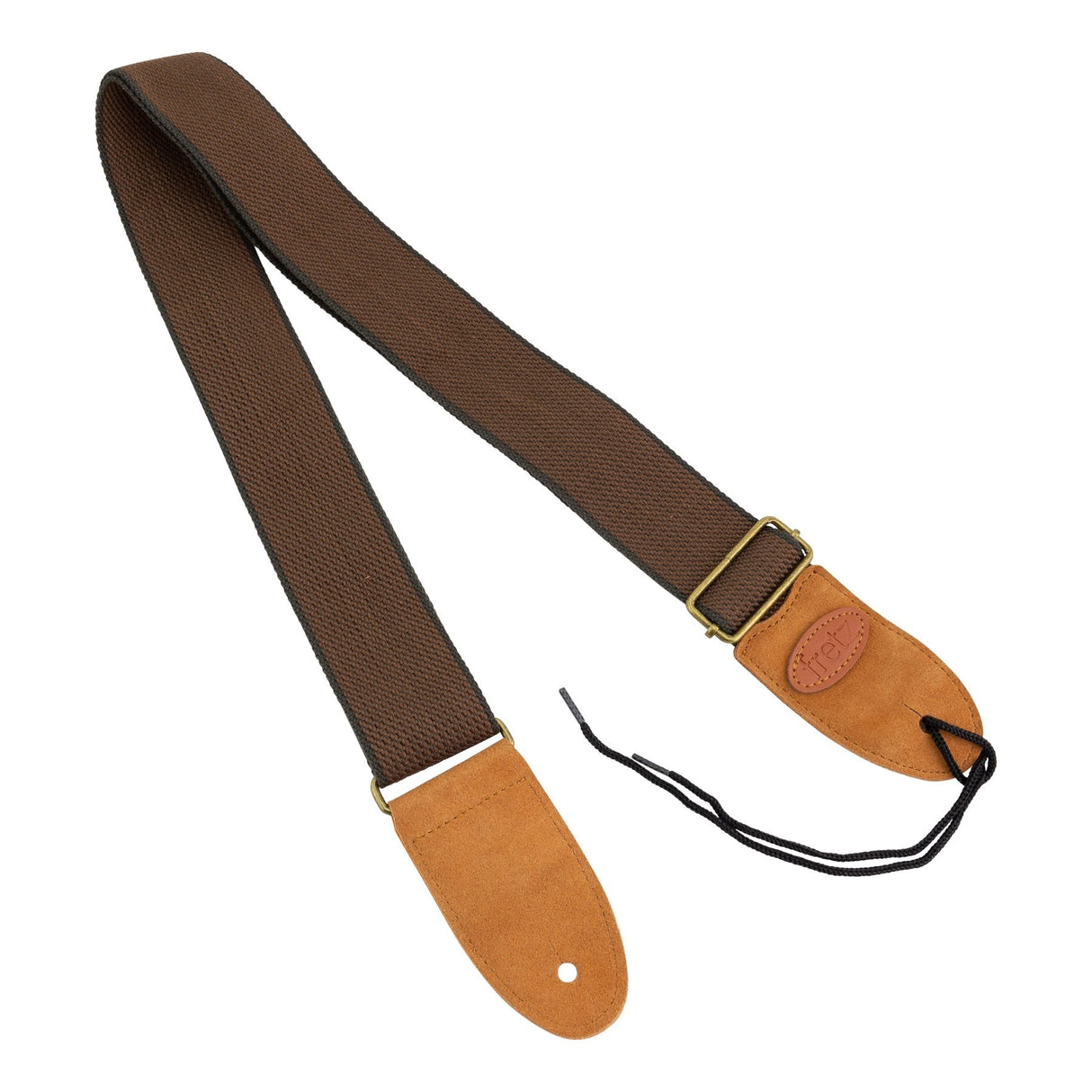 Fretz Polyweb Cotton Guitar Strap (Brown)-FGST-PCW24-BRN