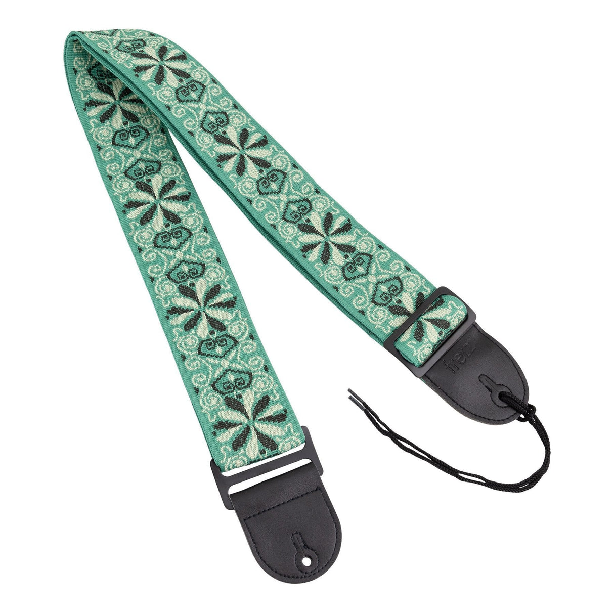 Fretz Woven Jacquard Fabric Guitar Strap (Meadow)-FGST-RETRO53