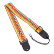 Fretz Woven Jacquard Fabric Guitar Strap (Rainbow)-FGST-RETRO64