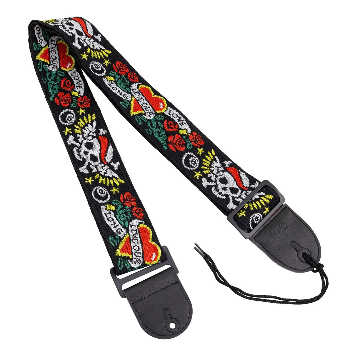 Fretz Woven Jacquard Fabric Guitar Strap (Tattoo)-FGST-RETRO51