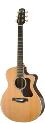 Walden Guitars G633RCE-G Natura Solid Cedar Top/Ovangkol Maple Armrest Grand Auditorium Acoustic Cutaway-Electric - Gloss Natural