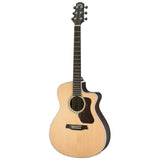 Walden Guitars G803CE Natura All-Solid Sitka/Ovangkol Grand Auditorium Acoustic Cutaway-Electric - Satin Natural