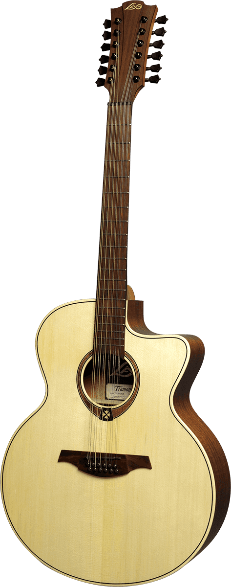 LAG T177 12 String Jumbo AC/EL Guitar