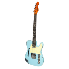 J&D 'Legacy Series' TE-Style Thinline 'Relic' Electric Guitar (Blue)