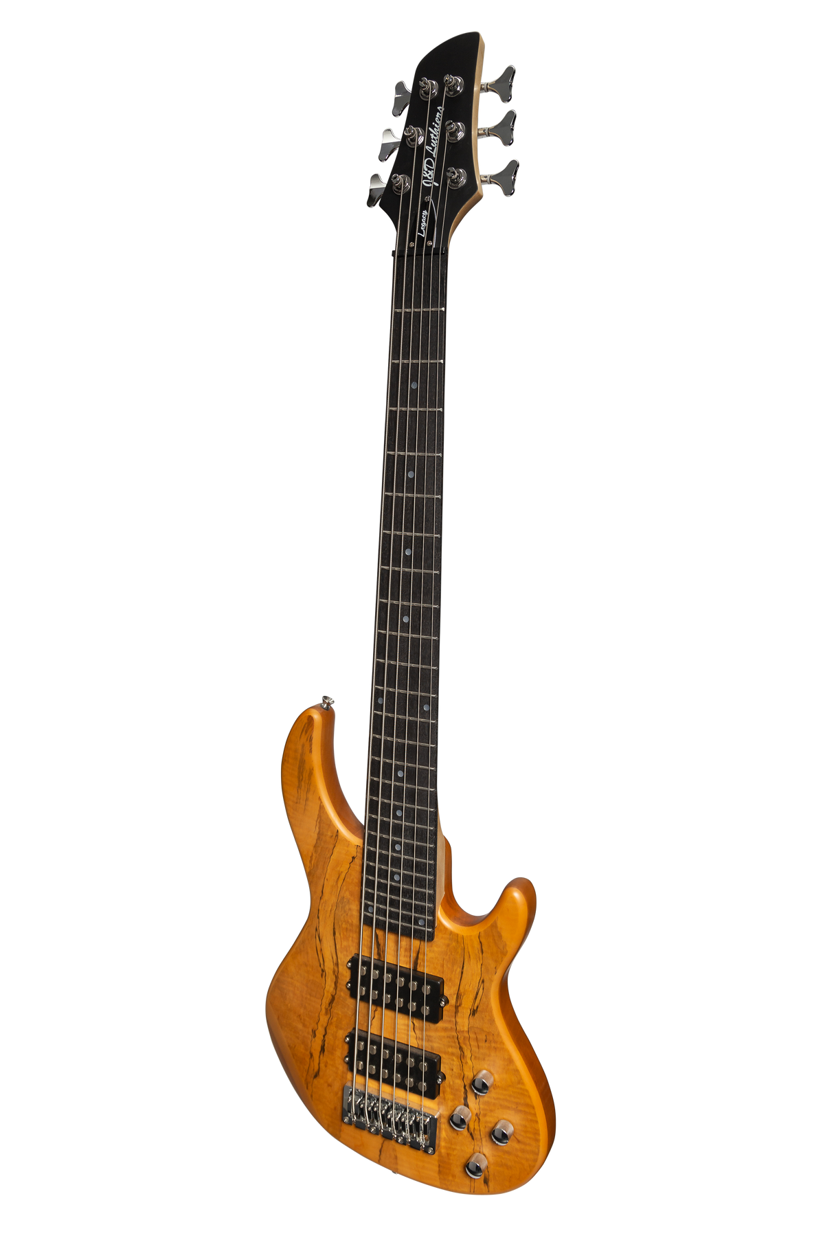 J&D Luthiers 6-String T-Style Contemporary Active Electric Bass Guitar (Natural Satin)