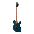 J&D Luthiers TF60 Contemporary 'TL' Style Multi-Scale Electric Guitar (Transparent Blue)-JD-TF60-TBL