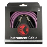 Kirlin KIPW201BPU-10 PVC Woven Premium Plus Instrument Cable 10Ft Purple