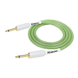 Kirlin KIPW201WGR-10 PVC Woven Premium Plus Instrument Cable 10Ft Green