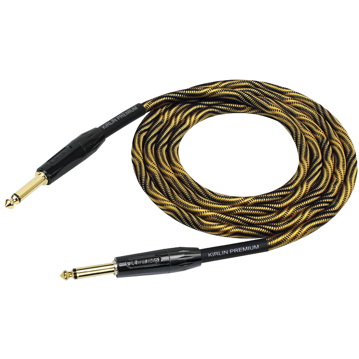 Kirlin IWB201WB 10ft Premium Plus Wave Yellow Instrument Cable